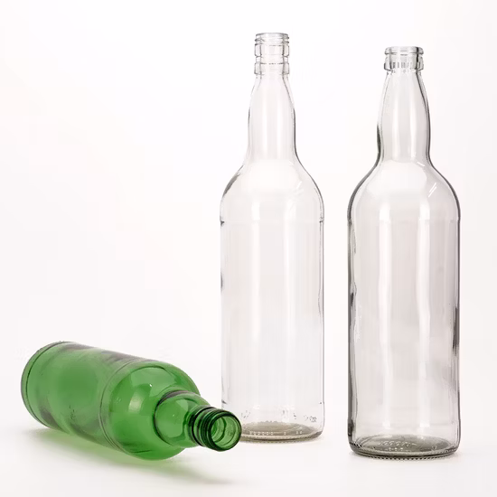 Vista 75cl 100cl 750ml 1000ml Flint Emerald Green Whiskey Glasflasche