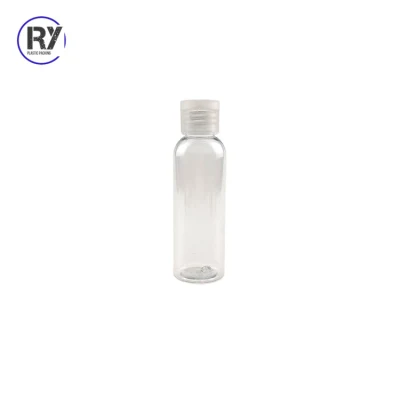 60 ml Pet Großhandel tragbare leere Reiseverpackung Flip Top Caps Plastikflasche für Shampoo Körperpflege Handseife Emulsion